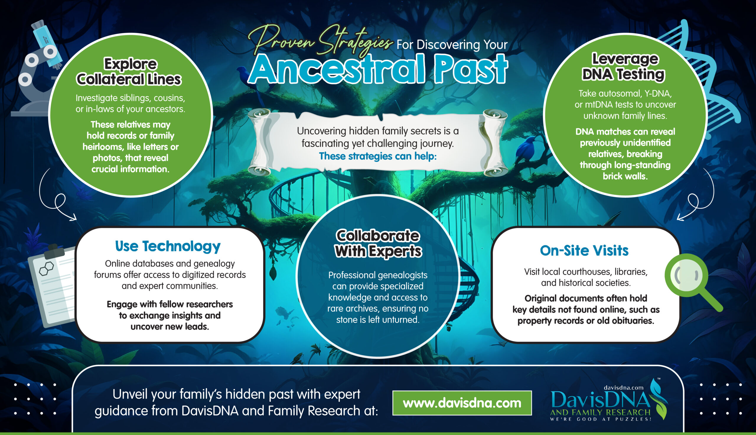 info graphic on discovering your ancestral past 